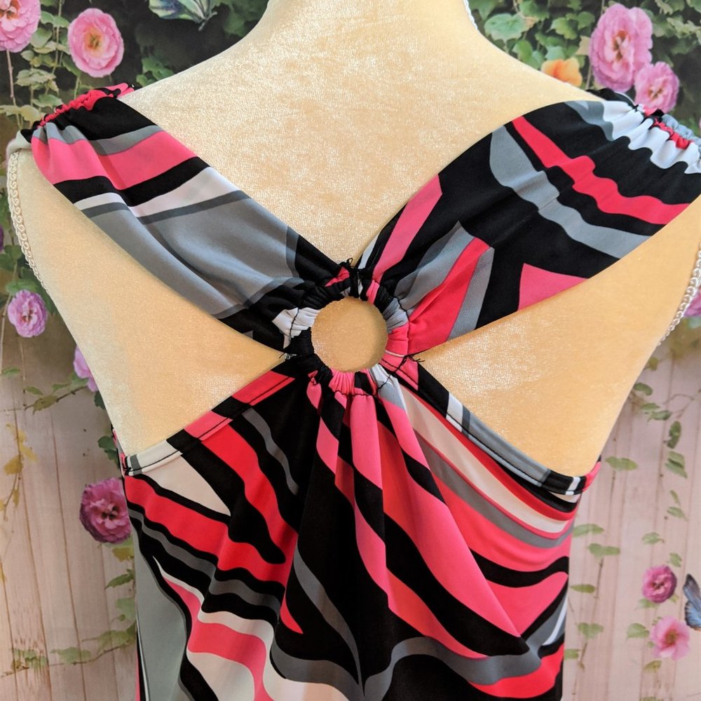Halter Dropped Neckline Top Size Large - Picture 5 of 5